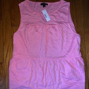 NWT J.Crew linen tiered tank